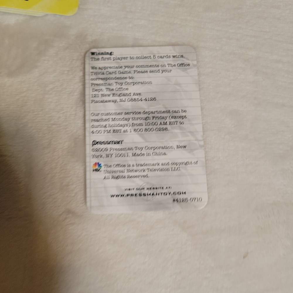 The Office Trivia Card Game 2009 Edition Tin Pressman #4125 Complete TV Show - Picture 6 of 7